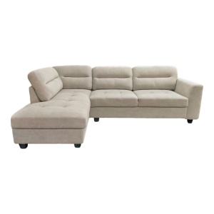Coltar dreapta Camile, Pako World, Textil, Bej, 270x174x95 cm - Img 2