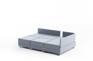 Coltar dreapta extensibil Fly Albastru 210x70x280 cm - Img 7