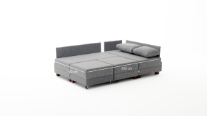 Coltar dreapta extensibil Fly Albastru 210x70x280 cm - Img 10