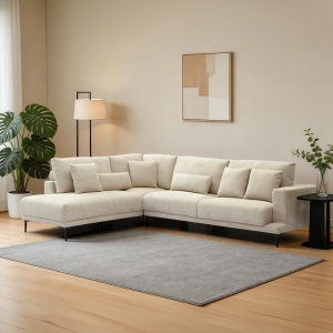 Coltar dreapta Maliva, Bej, 280x210x100 cm