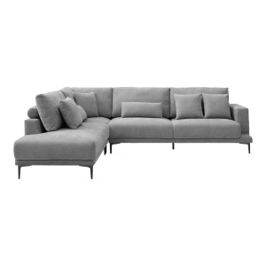 Coltar dreapta Maliva, Gri, 280x210x100 cm - Img 4