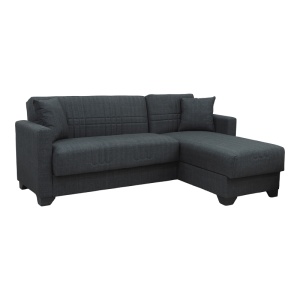 Coltar extensibil reversibil, Stashio, Antracit, 202x143x84 cm - Img 4