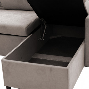 Coltar Lilian Bej 225x148x81 cm - Img 9