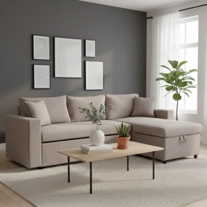 Coltar Lilian Bej 225x148x81 cm