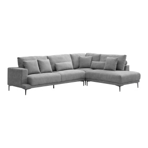 Coltar stanga Maliva, Gri, 280x210x100 cm - Img 2