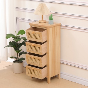 Comoda cu sertare, Scandy, Pako, Natural 34.5x26x78.5 cm - Img 2