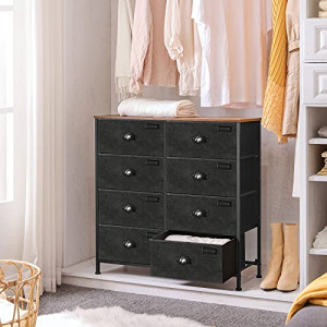 Comoda, Songmics, Negru , 80x30x81.5 cm