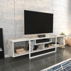 Comoda TV Asal 150 - Alb, Ephesus - Img 2