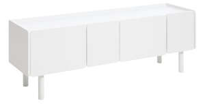 Comoda TV BERA, Alb, 45x55x160 cm - Img 3