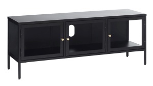 Comoda TV CARMEL, Negru, 40x52x132 cm