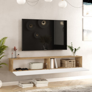 Comoda TV FR8 Athlantic Pine-Alb - Img 4