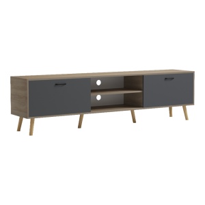 Comoda TV, Gorna, Pako, Antracit 180x35x48.6 cm - Img 3