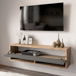 Comoda TV Handra Antracit 100x31.5x29 cm - Img 4