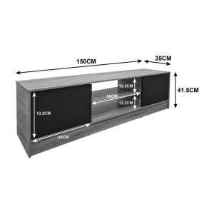 Comoda TV, Sasa, Alb, 35x150x41.5 cm - Img 5