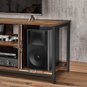 Comoda TV, Vasagle, Maro, 120 x 40 x 50 cm - Img 3
