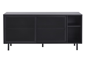 Comoda VEEP, Negru, 46x75x160 cm