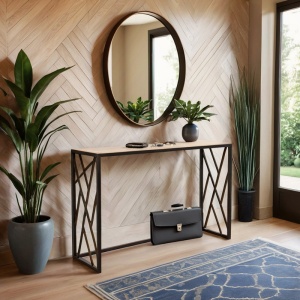 Consola Ivy Walnut 120x35x75 cm