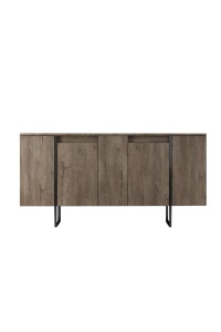 Consolă Luxe Nuc 160x35x80 cm - Img 9