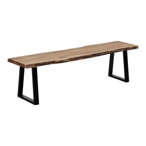 Consola Miles Boho, Pako World, lemn masiv de salcam, Grosime 3.7 cm, Natural, 160x40x76 cm