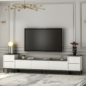 Consola TV Imaj Alb 180x45.2x35 cm - Img 4