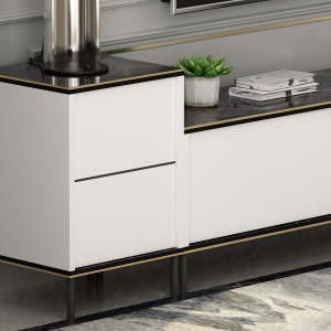 Consola TV Imaj Alb 180x45.2x35 cm - Img 6