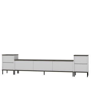 Consola TV Imaj Alb 180x45.2x35 cm - Img 8