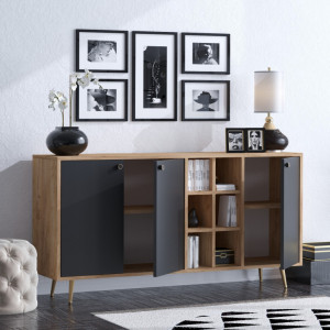 Consola VEİT Oak-Negru - Img 3