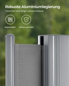 Copertina laterala Songmics Gri 180x350 cm - Img 5