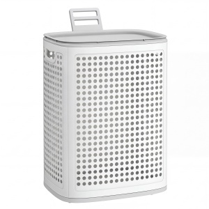Cos de rufe Dennys Alb 42.5x33x57 cm