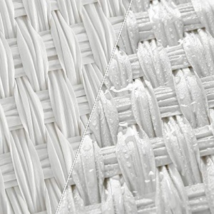 Cos de rufe, Songmics, Alb, 45.5x32x61 cm - Img 6