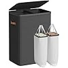 Cos de rufe Songmics Negru 56x40x75 cm - Img 2