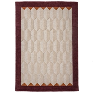 Covor Apex Border Wool Visiniu 200x290 cm - Img 6
