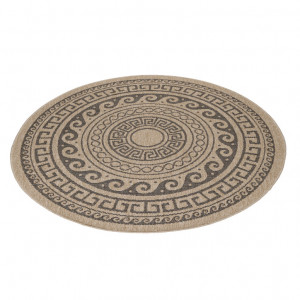 Covor Comilla Negru V2 120x120 cm - Img 3