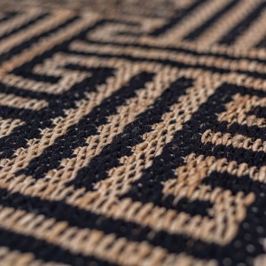 Covor Meander Jute Negru 200x290 cm, Flair Rugs - Img 5
