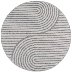 Covor rotund Desert Boho V1 Gri 160x160 cm - Img 7