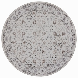 Covor Rotund INKA V2 Crem 160x160 cm - Img 2