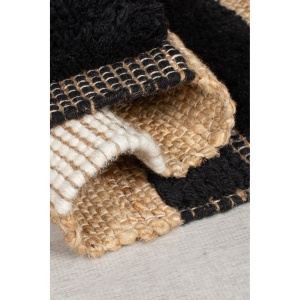 Covor traversa Medina Blocks Negru 60x230 cm, Flair Rugs - Img 2