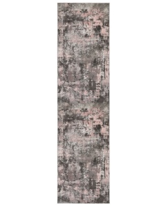 Covor traversă Wonderlust Gri/Roz 80X300 cm, Flair Rugs - Img 2