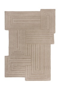 Covor Zen Rectangles Natural 120x170 cm, Flair Rugs - Img 2