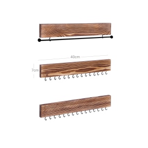 Cuier organizator de bijuterii Songmics Maro 40x1.2x7.5 cm - Img 7