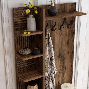 Cuier pentru Hol Viyana D - Walnut - Img 4