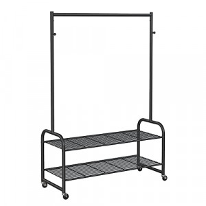 Cuier stender, Songmics, Negru, 120x45x167.5 cm - Img 2