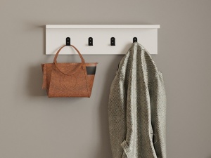 Cuier suspendat Ayla Alb 60x14.5x16.3 cm - Img 2