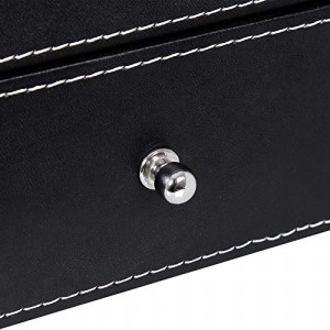 Cutie pentru ceasuri de mana, Songmics, Negru, 28.5x20.5x16 cm - Img 6