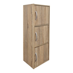 Dulap cu 3 usi, Soline, Stejar, 34.5x40x90.5 cm