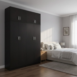 Dulap cu 4 usi, Athos I, V6, Wenge, 160x42x240 cm
