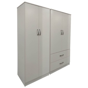 Dulap cu 4 usi, Athos, V3, Alb, 160x42x180 cm - Img 3