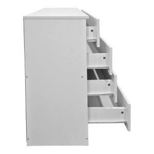 Dulap cu sertare, Athos, Alb, 80x40x79 cm - Img 4