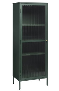 Dulap cu vitrina BRONCO, Verde, 40x160x58 cm