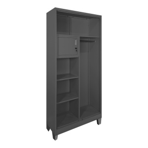 Dulap din metal, compartimentat,, Zogi, Pako, Antracit 90x45x190 cm - Img 2